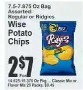 Key Food Wise Potato Chips offer