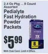 Key Food Pedialyte Fast Hydration Powder Packets offer