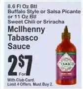 Key Food McIlhenny Tabasco Sauce offer