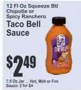 Key Food Taco Bell Sauce offer