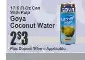 Key Food Goya Coconut Water offer