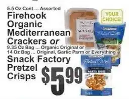 Key Food Snack Factory Pretzel Crisps offer