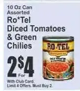 Key Food Ro*Tel Diced Tomatoes & Green Chilies offer