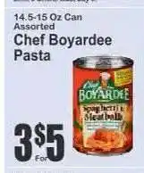 Key Food Chef Boyardee Pasta offer