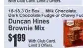 Key Food Duncan Hines Brownie Mix offer