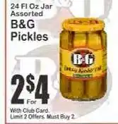 Key Food B&G Pickles offer