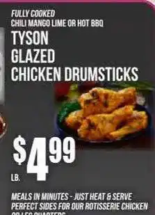 Key Food Tyson Glazed Chicken Drumsticks offer