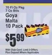 Key Food Goya Malta 10-Pack offer