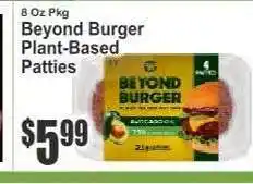 Key Food Beyond Burger Plant-Based Patties offer