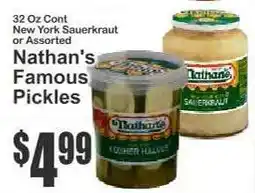 Key Food Nathan's Famous Pickles offer