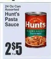 Key Food Hunt's Pasta Sauce offer