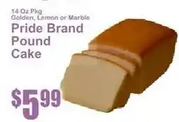 Key Food Pride Brand Pound Cake offer