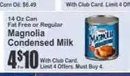 Key Food Magnolia Condensed Milk offer