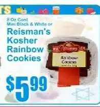 Key Food Reisman's Kosher Rainbow Cookies offer