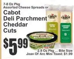 Key Food Cabot Deli Parchment Cheddar Cuts offer