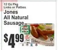 Key Food Jones All Natural Sausage offer