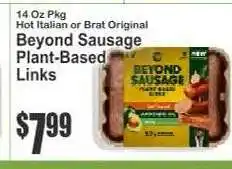 Key Food Beyond Sausage Plant-Based Links offer