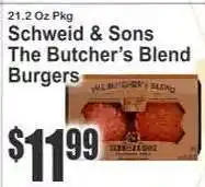 Key Food Schweid & Sons The Butcher’s Blend Burgers offer