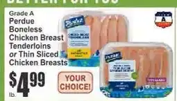 Key Food Perdue Boneless Chicken Breast Tenderloins or Thin Sliced Chicken Breasts offer