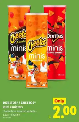 Lidl Doritos / Cheetos mini canisters offer