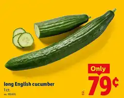 Lidl long English cucumber offer