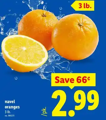 Navel oranges