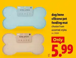 Lidl Bone Appetit dog bone silicone pet feeding mat offer