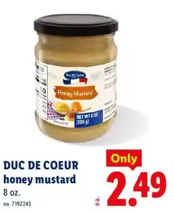 Lidl Duc de coeur honey mustard offer