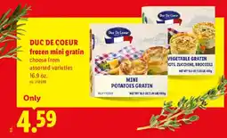 Lidl Duc de coeur frozen mini gratin offer