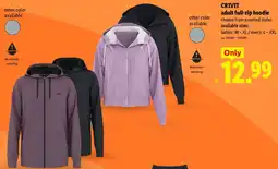 Lidl Crivit adult full-zip hoodie offer