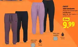 Lidl Crivit adult sweatpants offer