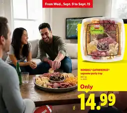 Lidl Hormel Gatherings supreme party tray offer