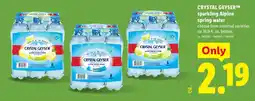 Lidl Crystal Geyser sparkling Alpine spring water offer