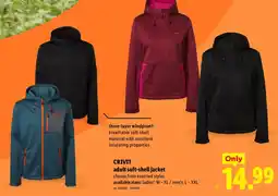 Lidl Crivit adult soft-shell jacket offer