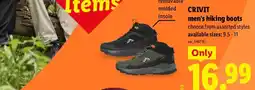 Lidl Crivit men's hiking boots offer