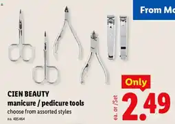 Lidl Cien beauty manicure / pedicure tools offer