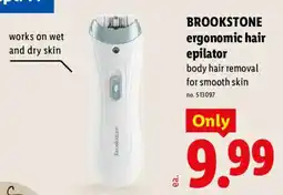 Lidl Brookstone ergonomic hair epilator offer