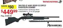 Dunham's Sports Winchester 500 Field And Deer Scoped Shotgun Combo offer