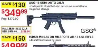 Dunham's Sports Gsg gsg-16 semi-auto 22lr offer