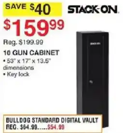Dunham's Sports Stack-On 10 gun cabinet offer