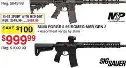 Dunham's Sports M&P by Smith & Wesson 15-22 Sport with Red Dot offer