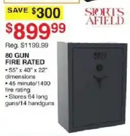 Dunham's Sports Sports Afield 80 Gun Fire Rated Safe offer