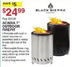 Dunham's Sports Black Sierra Acadia 7" Outdoor Firepit offer