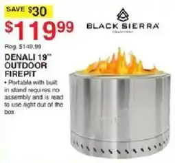 Dunham's Sports Black Sierra Denali 19" Outdoor Firepit offer