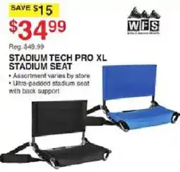 Dunham's Sports Wfs stadium tech pro xl stadium seat offer