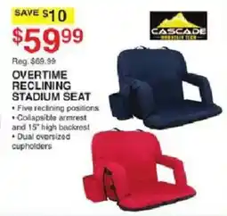 Dunham's Sports Cascade Overtime Reclining Stadium Seat offer
