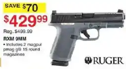 Dunham's Sports Ruger Rxm 9mm offer