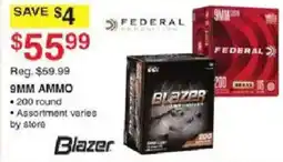 Dunham's Sports Blazer 9mm ammo offer