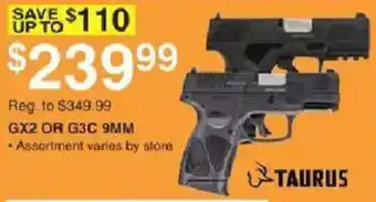 Dunham's Sports Taurus Gx2 Or G3c 9mm offer