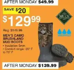 Dunham's Sports Muck Men's Camo Brushland Mud Boots offer